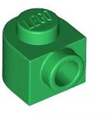 LEGO® 3386c6 - LEGO zöld kocka 1 x 1 x 2/3 méretű, kerek, oldalán 1 bütyökkel (3386c6)