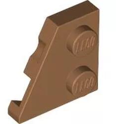 LEGO® 24299c150 - LEGO közepes nugát lap 2 x 2 méretű, lecsapott, balos (24299c150)