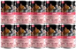 Pet Republic PetRepublic darabok lazacos mártásban (steril) 10x400g macskák számára