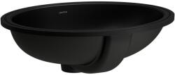 Laufen Savoy mosdótál 50x41 cm ovális alulról beépíthető fekete H8189437161091 (H8189437161091)