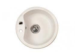 Marmorin Isao 1 Medencés Kerek Mosogató 500X500X190 White