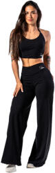 Nebbia Colanți pentru femei Deni x High-waist Flared Pants 312 black S