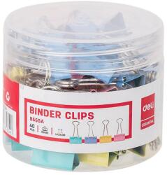 Bluering Binder csipesz DELI 19 mm színes 40 darabos (DEL08555) - nyomtassingyen