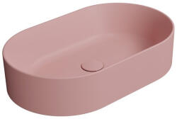 SAPHO Gsi Kube X pultra szerelhető kerámia mosdótál 60x37 cm, matt rózsaszín 945824 (945824)
