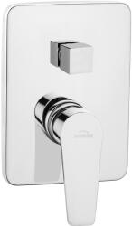 INVENA DOKOS szögletes falsík alá építhető kétfunkciós zuhanycsaptelep, króm BP-19-CK2-A (BP-19-CK2-A)