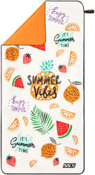 Nils Camp Mikroszálas törölköző 160x80 cm Nils Camp NCR14 bézs|kék|narancssárga