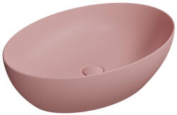 SAPHO Gsi Pura pultra helyezhető kerámia mosdó 60x42 cm, matt rózsaszín 884224 (884224)