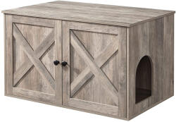 FEANDREA Rustik Macskatoalett Szekrény Szürke Tölgy Mintázattal (EUZ-PCL002G01) - prodis
