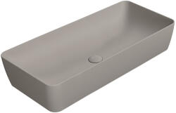 SAPHO Gsi Nubes pultra helyezhető kerámia mosdótál 80x40cm, matt tortora 904005 (904005)