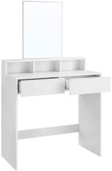 VASAGLE Modern Fésülködőasztal Nagy Tükörrel Fehér (EUZ-RDT113W01) - prodis