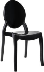 King Home Elizabeth Polikarbonát Szék Fekete (KHM-KH1501100321)