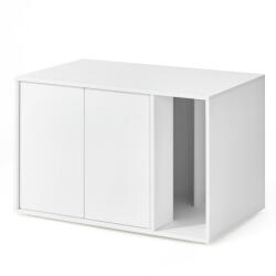 Songmics Home Minimál Macska WC Szekrény Dohányzóasztal Hófehér (EUZ-PCL013W01)