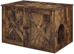 FEANDREA Vintage Rusztikus Macska WC Szekrény Barna (EUZ-PCL002X01) - prodis