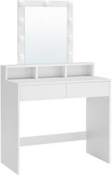 VASAGLE Modern Fésülködőasztal LED Világítással Fehér (EUZ-RDT114W01) - prodis
