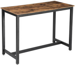 VASAGLE ALINRU Ipari Bárasztal Rusztikus Barna Fém Vázzal (EUZ-LBT91X)