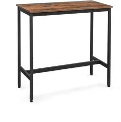 VASAGLE ALINRU Keskeny Bárasztal Ipari Stílusú Rusztikus Barna-Fekete (EUZ-LBT010B01) - prodis
