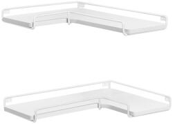 VASAGLE Ipari Stílusú L-alakú Sarokpolc Szett Felhőfehér (EUZ-LLS831W14)