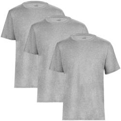 PUMA Póló Puma Men Base T-shirt Grey Heather 3-pack, Szürke, Férfiak XL szürke