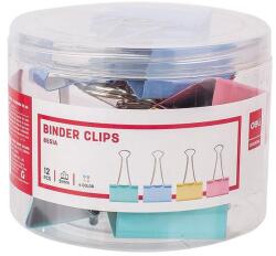 Bluering Binder csipesz DELI 51 mm színes 12 darabos (DEL08551) - tonerpiac