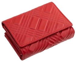 La Scala piros kívül cipzáras / hátúl lehajtós közepes női bőr pénztárca mmg82221