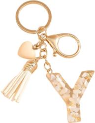 HARAHU Ábécé Kulcstartó - Y/Fehér KP37821