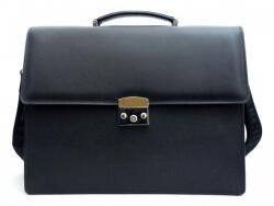 Monarchy Férfi aktatáska: fekete bőr, 3 rekeszes (magyar termék) (1163935)