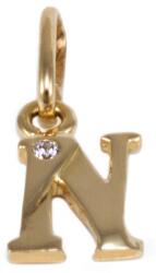Ékszershop Köves N betű arany medál (1315343)