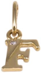 Ékszershop Köves F betű arany medál (1315345)