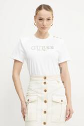 Guess pamut póló női, fehér, W5GI15 K8FQ4 - fehér L