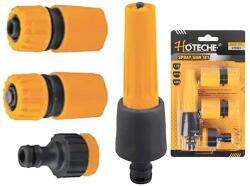 HOTECHE Locsoló szórófej+csatlakozó szett 1/2" 4db Hoteche (372001)