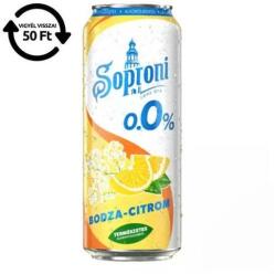 Soproni Alkoholmentes sör SOPRONI bodza-citrom 0, 0% 500 ml DRS - fotoland