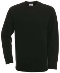 B&C Collection BCWU610 férfi köryakas pulóver, Black-S (bcwu610bl-s)