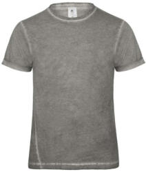 B&C BCTMD70 hidegfestett rövid ujjú férfi póló, Grey Clash-S (bctmd70grc-s)