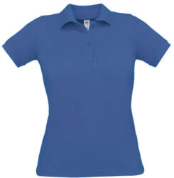 B&C BCPW455 Női galléros rövid ujjú piké póló, Royal Blue-L (bcpw455ro-l)