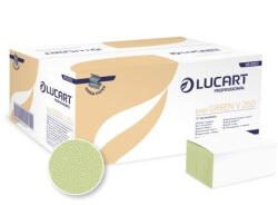 Lucart Easy Green V 250, Z hajtogatott kéztörlő, 1 r. , zöld, 250lap/cs. , 20cs. /krt