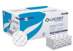Lucart Strong V 2.25, V hajtott kéztörlő, 2r. , cell. , 190lap/cs. , 20cs. /kart