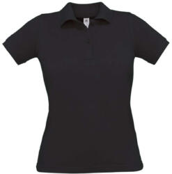 B&C BCPW455 Női galléros rövid ujjú piké póló, Black-XL (bcpw455bl-xl)