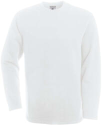 B&C Collection BCWU610 férfi köryakas pulóver, White-S (bcwu610wh-s)