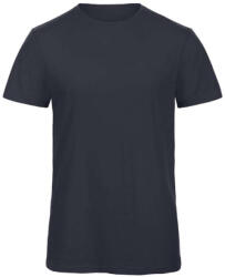 B&C BCTM046 organikus, gyűrűs fonású férfi pamut póló, Chic Navy-3XL (bctm046chn-3xl)