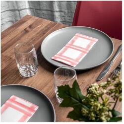 Mapelor Textúrált szalvéta "Napoles piros" 30x40 cm 1/6 hajtás 50 lap/csomag - Mapelor