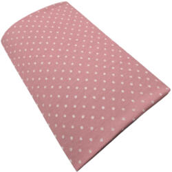  Pamut strech lepedő 60x120-70x140cm - Púder Pöttyös (5999120539314)