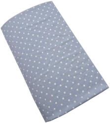  Pamut strech lepedő 60x120-70x140cm - Világoskék Pöttyös (5999120539345)