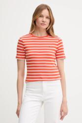 Tommy Hilfiger pamut póló fehér, WW0WW40587 - narancssárga XL