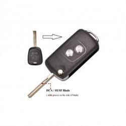 ALM Carcasa cheie telecomanda 2 butoane compatibila Peugeot / Citroen (ALM TCT-5690)
