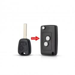 ALM Carcasa cheie telecomanda 2 butoane compatibila Peugeot / Citroen (ALM TCT-1267)