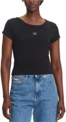 Calvin Klein T-Shirt A- Woven Label 2X2 Rib Baby LV047C200G UB1 black (lv047c200g-ub1)
