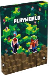 KARTON P+P Füzetbox A5 Jumbo Playworld zöld-barna (8-74225)