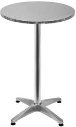 Deuba Masă de bar din aluminiu Ø60 cm - argintie