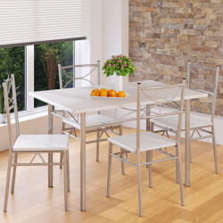 Deuba Set de dining Paul - alb