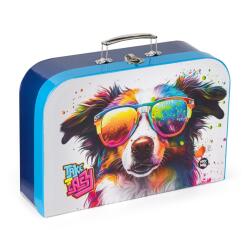 Oxybag Laminált bőrönd 34 cm crazy animals Kutya (3-01825)
